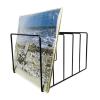 AEYSD-456 Vinyl Record Storage Vinyl Record Storage Holder Stand  Vinyl Coated Metal Wire Rack Holds up to 50 Album Lps Record Crate view 4