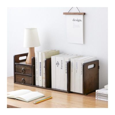 AEYSD-456 Vinyl Record Storage Record Storage Rack CD Rack Solid Wood Album Collection Rack Desktop Retro Multi-Functional disc Storage Rack Book Record Crate (Size : A)