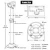 UQISOVI Security Camera Mount Bracket, Telescopic Adjustable Bullet Camera Mount Universal Camera Ceiling Mounting Bracket for CCTV Security Camera/IP Camera, I Type (Length 15.7-31.5inch) view 2
