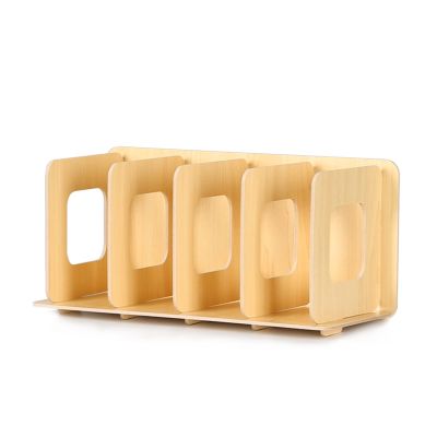 AEYSD-456 Vinyl Record Storage CD Storage Box Retro CD Case Organizer for Media Shelf Storage and Organization, Wood Open Storage Bin for CD DVD Cases Record Crate (Color : A)