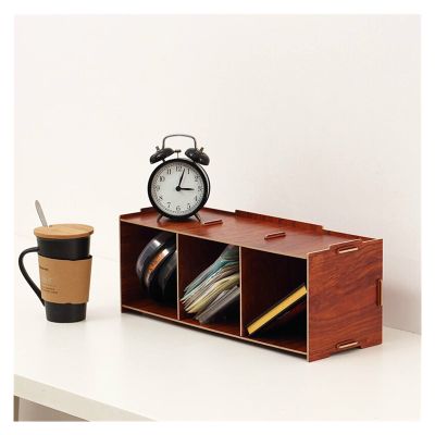 AEYSD-456 Vinyl Record Storage CD Storage Box DVD Storage Rack Wooden CD Disc Storage Supplies Can Be Stacked CD Rack Record Crate (Color : B)