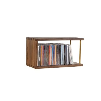 AEYSD-456 Vinyl Record Storage Desktop CD Storage Rack Game disc Display Rack Solid Wood CD Rack Collection Box Record Crate (Color : A)