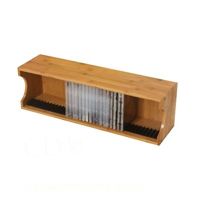 AEYSD-456 Vinyl Record Storage CD Storage Box Holder Case Tray Rustic Wood Media Tray Box for Home Storage and Organization Record Crate