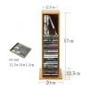AEYSD-456 Vinyl Record Storage CD Storage Box Attractive & Stylish Design Opening - CD Rack Holds 39 CD: Place On Shelf Table Desk Organize Media Record Crate view 2