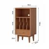 AEYSD-456 Vinyl Record Storage Record Cabinet Solid Wood Small Bookcase Storage Cabinet Album Display Shelf CD Magazine Cabinet Record Player Cabinet Record Crate view 3
