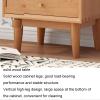 AEYSD-456 Vinyl Record Storage Record Cabinet Solid Wood Small Bookcase Storage Cabinet Album Display Shelf CD Magazine Cabinet Record Player Cabinet Record Crate view 4