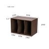AEYSD-456 Vinyl Record Storage LP Vinyl Record Storage Cabinet Classical Nostalgic Album Stacking Collection Cabinet Audio Storage Cabinet CD Rack Record Crate view 2