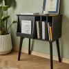 AEYSD-456 Vinyl Record Storage Solid Wood Bookcase Bookshelf Magazine Cabinet Modern Simple Storage Rack Record Player Storage Cabinet Living Room Side Cabinet Record Crate view 3
