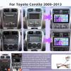 [2G+64G] Android 15 Car Radio Stereo for Toyota Corolla 2009-2013 with Wireless Carplay Android Auto, 9 inch Touch Screen Radio Bluetooth WiFi GPS FM view 2