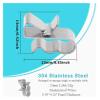 NPQPNAFC PV Cable Clips 304 Stainless Steel 90 Degree Solar Photovoltaic Cable Clamp Photovoltaic Cable Clamp Assembly Clamp Solar Wire Clips Hub (Size : 300 Pieces) view 4