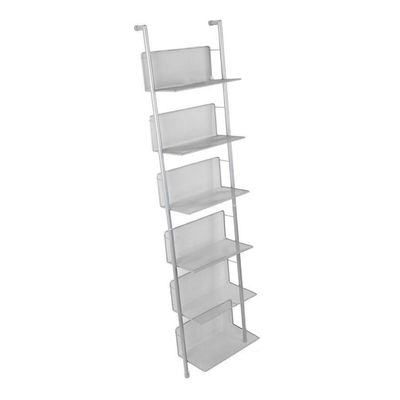 AEYSD-456 Vinyl Record Storage Vinyl Record Storage Rack, 3/6 Tier Floor Standing Metal Shelf Bookshelf, Wall Mounted Document, Newspaper and Magazine Display Storage Record Crate (Size : L)