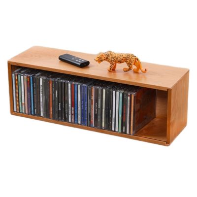 AEYSD-456 Vinyl Record Storage Stackable Media Storage Rack Shelving and Organizer- CD Storage Box for Media Shelf Storage and Organization Record Crate