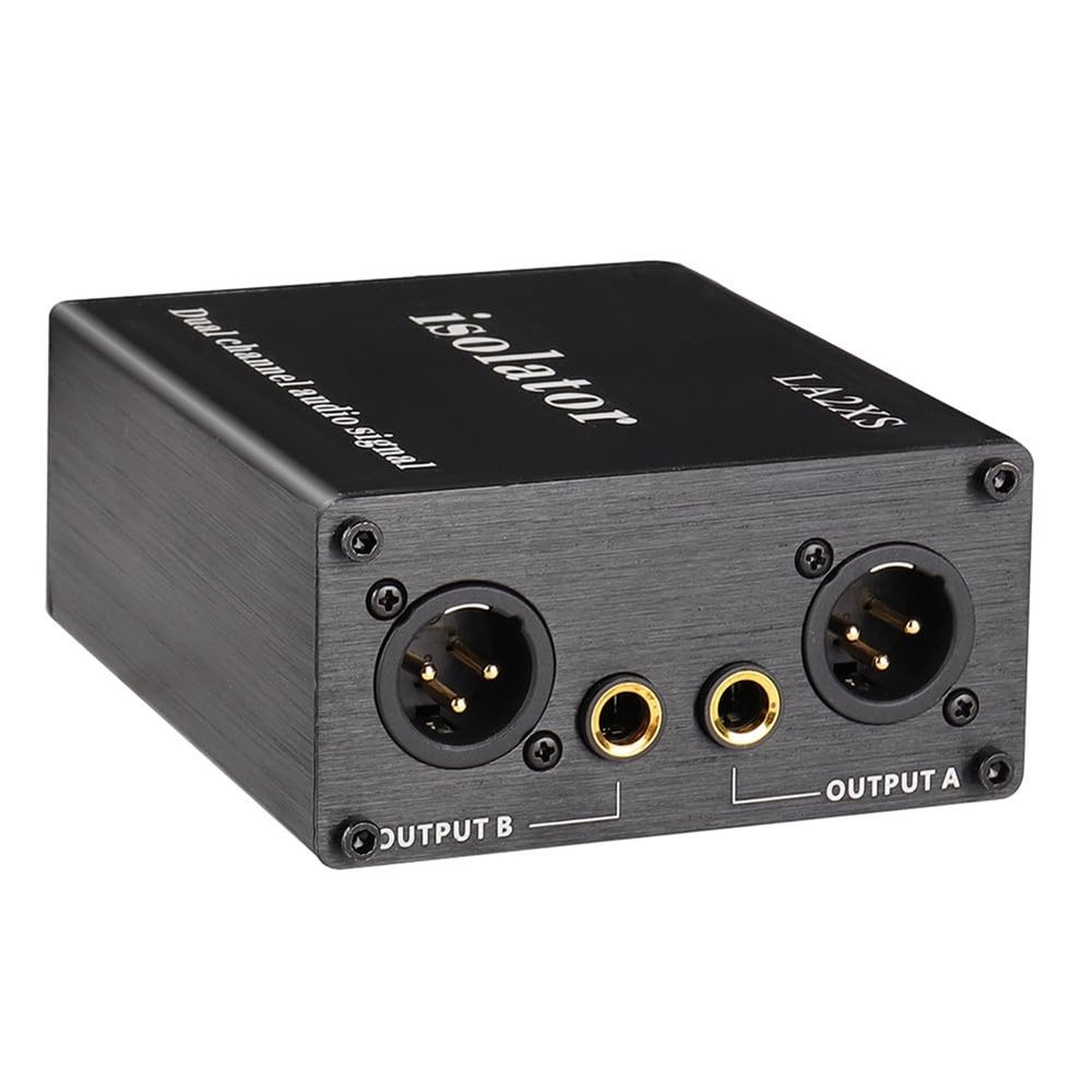 Kqcibz 1 PCS LA2XS Audio Isolator Noise Reduction Filter Eliminates Current Noise Dual-Channel Audio Isolators