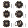 Sutfmwe Cabinet Ring Knob Pulls - Vintage Drawer Pulls - Drop Ring Drawer Pulls - Invisible Door Handle - Antique Rustic Cabinet Handles Knobs 6PCS (Bronze) view 1