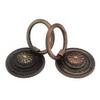 Sutfmwe Cabinet Ring Knob Pulls - Vintage Drawer Pulls - Drop Ring Drawer Pulls - Invisible Door Handle - Antique Rustic Cabinet Handles Knobs 6PCS (Bronze) view 3