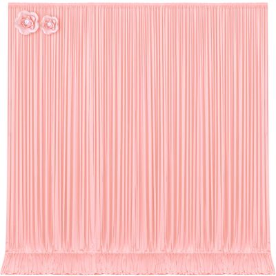 10ft x 15ft Blush Pink Wrinkle Free Backdrop Curtains for Wedding Party Backdrops Curtain Drapes Fabric Decorations Photo Back Drop Cloth for Baby Shower Photography Stage Reception