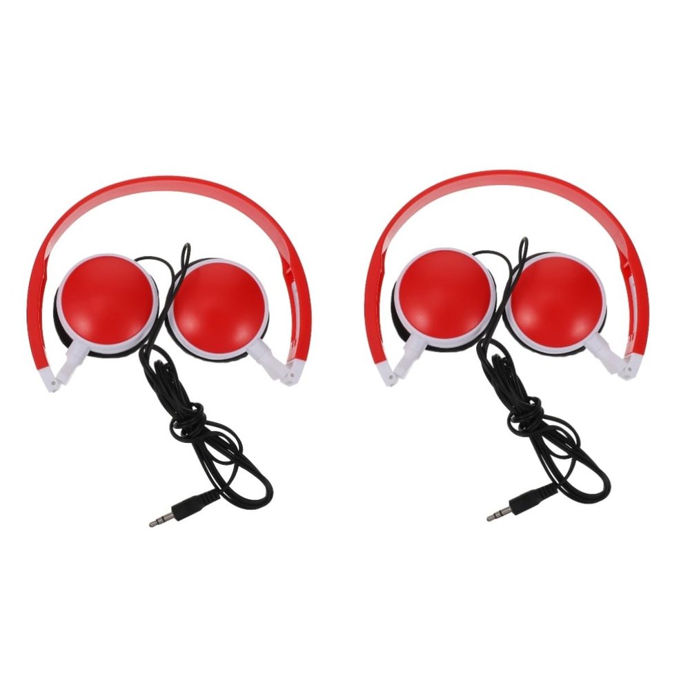 DOITOOL 2pcs Foldable Boy Girl Headphones Stereo Headset for Students Comfortable Earphone for Travel Design Rotatable Earmuffs for Boys Girls