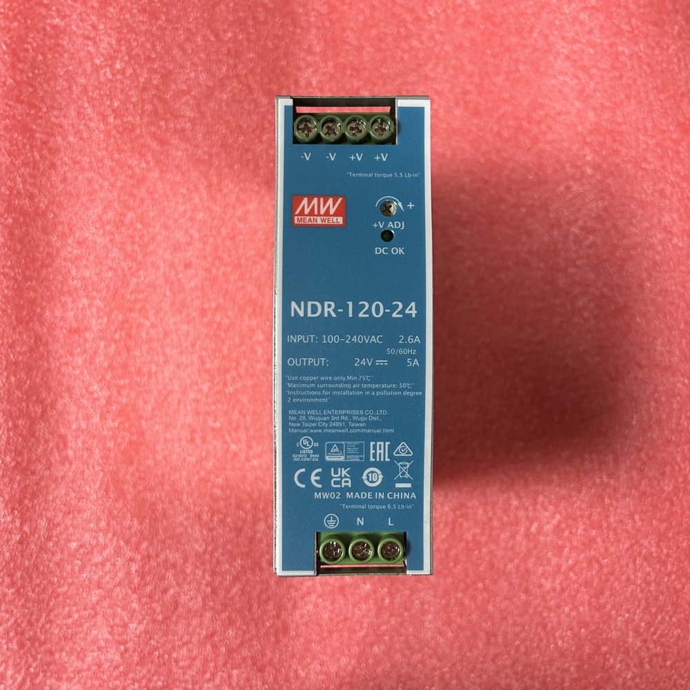 Mean Well NDR-120-24 120W Single Output Industrial DIN Rail NDR-120 24V 5A
