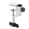OriGlam Carbon Steel C Clamp Clip Mount for Camera Monitor, Desktop Mount Holder Universal C-Clamp for Microphone Mic, Table Mount Holder Mounting Bracket Stand for Microphone/Tablet (White) view 1