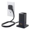 Charging Station for Multiple Devices, TESSAN 9-in-1 USB C Power Strip for iPhone 17/16/15, MacBook, Tablet, Desktop Phone Fast Charger with 3 AC, USB Charger, Home Drom Office Accessories, Black-30W view 1