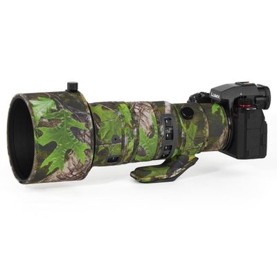 CHASING BIRDS Lens Camouflage Waterproof Coat for Sigma 500mm F5.6 DG DN OS Rainproof Lens Protective Cover Version IV (Green Leaf Camouflage,E-Mount)