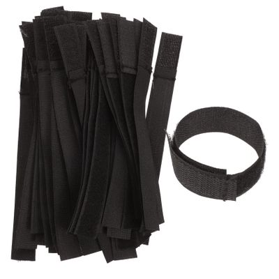 Homoyoyo 50pcs Cable Straps Reusable Wire Organizer for Tidy Cable Management Easy to Use Fastening Ties for Home Office Cords Self-adhesive Durable