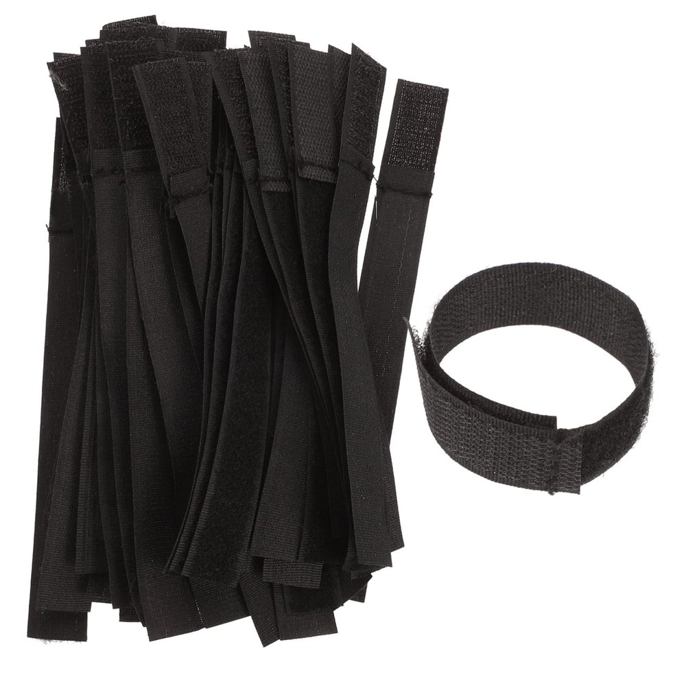 Homoyoyo 50pcs Cable Straps Reusable Wire Organizer for Tidy Cable Management Easy to Use Fastening Ties for Home Office Cords Self-adhesive Durable