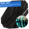 Homoyoyo 50pcs Cable Straps Reusable Wire Organizer for Tidy Cable Management Easy to Use Fastening Ties for Home Office Cords Self-adhesive Durable view 4
