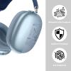 Compatible with Apple AirPods Max Case,Clear Soft TPU Anti-Scratch,Ear Pad Case Cover/Ear Cups Cover/Headband Covers for AirPods Max Headphones,Blue view 3