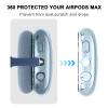 Compatible with Apple AirPods Max Case,Clear Soft TPU Anti-Scratch,Ear Pad Case Cover/Ear Cups Cover/Headband Covers for AirPods Max Headphones,Blue view 4