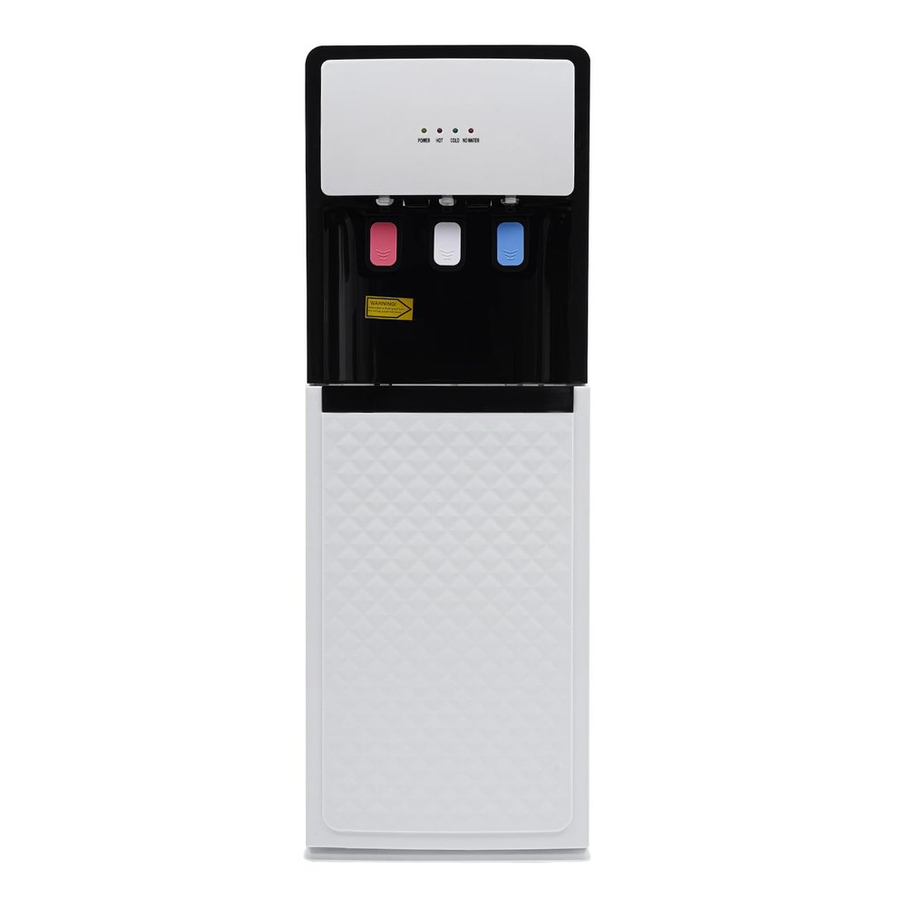Bottom Loading Water Cooler Dispenser 3 Temperatures with Hot, Room & Cold Spouts Hot & Cold Standing Water Dispenser for Home, Office, Living Room, 2 Or 5L Bottle, White