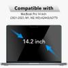 YongMai 2 PACK 14.2inch Anti Blue Light Screen Protector for MacBook Pro 14.2'' M2 Pro/M3 / M3 Pro / M3 MaxLaptop Screen Film Filter, Anti-blue, Anti-glare, Anti-fingerprint view 2