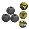 OSALADI 3pcs Solar Lamp Head Replacement for Outdoor Lights Lanterns Solar Panel Top view 2