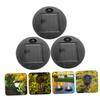 OSALADI 3pcs Solar Lamp Head Replacement for Outdoor Lights Lanterns Solar Panel Top view 3