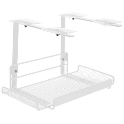 Zerodeko Cable Management Basket Under Desk Wire Holder Cord Managing Bracket Tidy Desk