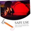 jojofuny Stainless Steel Tent Ground Portable Hand Hammer Tool for Camping Heavy Duty Nail Puller Hammer Alloy Tip view 2