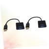OSALADI 2pcs Displayport to Converter Cable Male to Female Adapter for Projector Tv and Led Display Black Easy to Use for Setup view 2