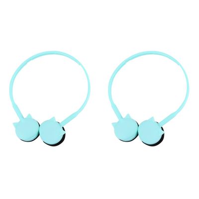 DOITOOL 2pcs Cat Style Headset with Microphone Lightweight Ear Headphones for Girls Comfortable Materials High Sensitivity Compatible with Phones and Computers