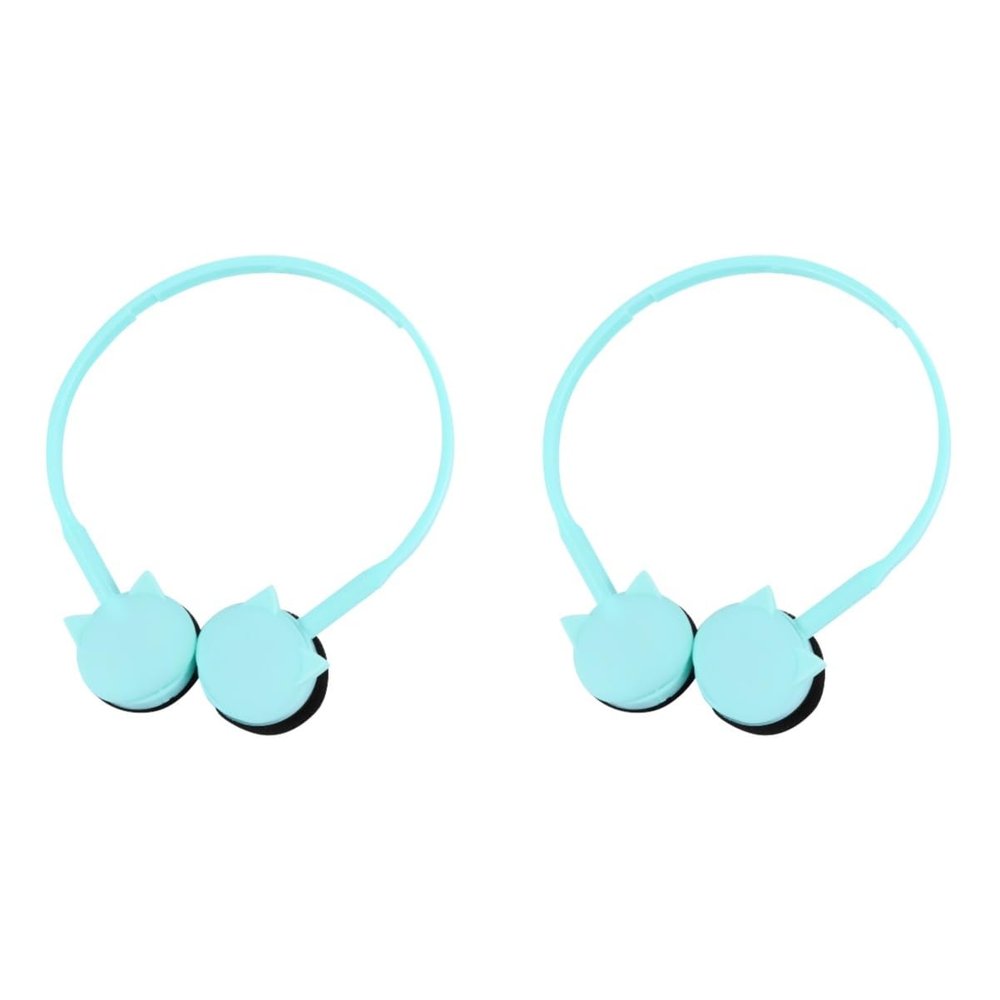 DOITOOL 2pcs Cat Style Headset with Microphone Lightweight Ear Headphones for Girls Comfortable Materials High Sensitivity Compatible with Phones and Computers