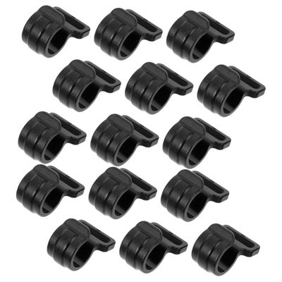 Anneome 15pcs Plastic Tent Hooks for Outdoor Camping Tent Pole Connection Clips Lightweight Accessories for Garages Sheds and Hiking