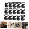 Anneome 15pcs Plastic Tent Hooks for Outdoor Camping Tent Pole Connection Clips Lightweight Accessories for Garages Sheds and Hiking view 3