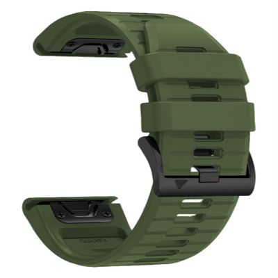 OUTVI 22mm watch band for garmin fenix 5 6 7 pro Sapphire Solar Forerunner 965 955 935 745 epix Pro Gen 2 47mm only soft silicone quick fit 22 watch bands replacement for men women Army green