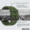 OUTVI 22mm watch band for garmin fenix 5 6 7 pro Sapphire Solar Forerunner 965 955 935 745 epix Pro Gen 2 47mm only soft silicone quick fit 22 watch bands replacement for men women Army green view 4
