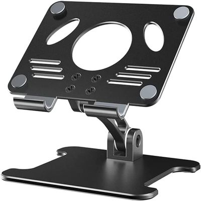 aiqiua Aluminum Desktop Tablet Stand Dual Axis Design Height/Angle Adjustable Smartphone Holder Tablets Drawing StandEasy to Carry and Easily Adjust to The Ideal Position