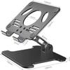 aiqiua Aluminum Desktop Tablet Stand Dual Axis Design Height/Angle Adjustable Smartphone Holder Tablets Drawing StandEasy to Carry and Easily Adjust to The Ideal Position view 2