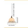 TONFON OJRGG Retro Flowers Lampshade Chandelier Glass E27 Farmhouse Pendant Light French Vintage Ceiling Light Fixture for Kitchen Island Living Room Bedroom Bedside Dining Room Hallway Hanging Light view 2