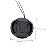 DOITOOL 4pcs Center Pinch Lens Cap Cover Splashproof Lens Protector for DSLR Cameras Easy to Install Dust and Water Resistant Photography Enthusiasts view 2