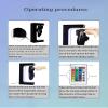 FXNFXLA Levitating Shoe Display Stand, Magnetic Floating Sneaker Display Stand, 360 Rotating Acrylic Stand with 16-Color Led Lights, for Shoes Weighing 300-600g, Used for Advertising Exhibitions view 2