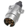 Anneome 7 Pin Trailer Connector Plug, 12V Aluminium Alloy for Truck Towing view 1