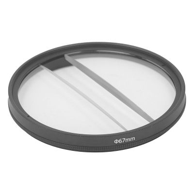 77mm Center Field Split Diopter Optical Glass Filter, Unique Blur Effect, MRC Coating, Soft Distortion Effects, for Video, Portrait, Still Life Photography